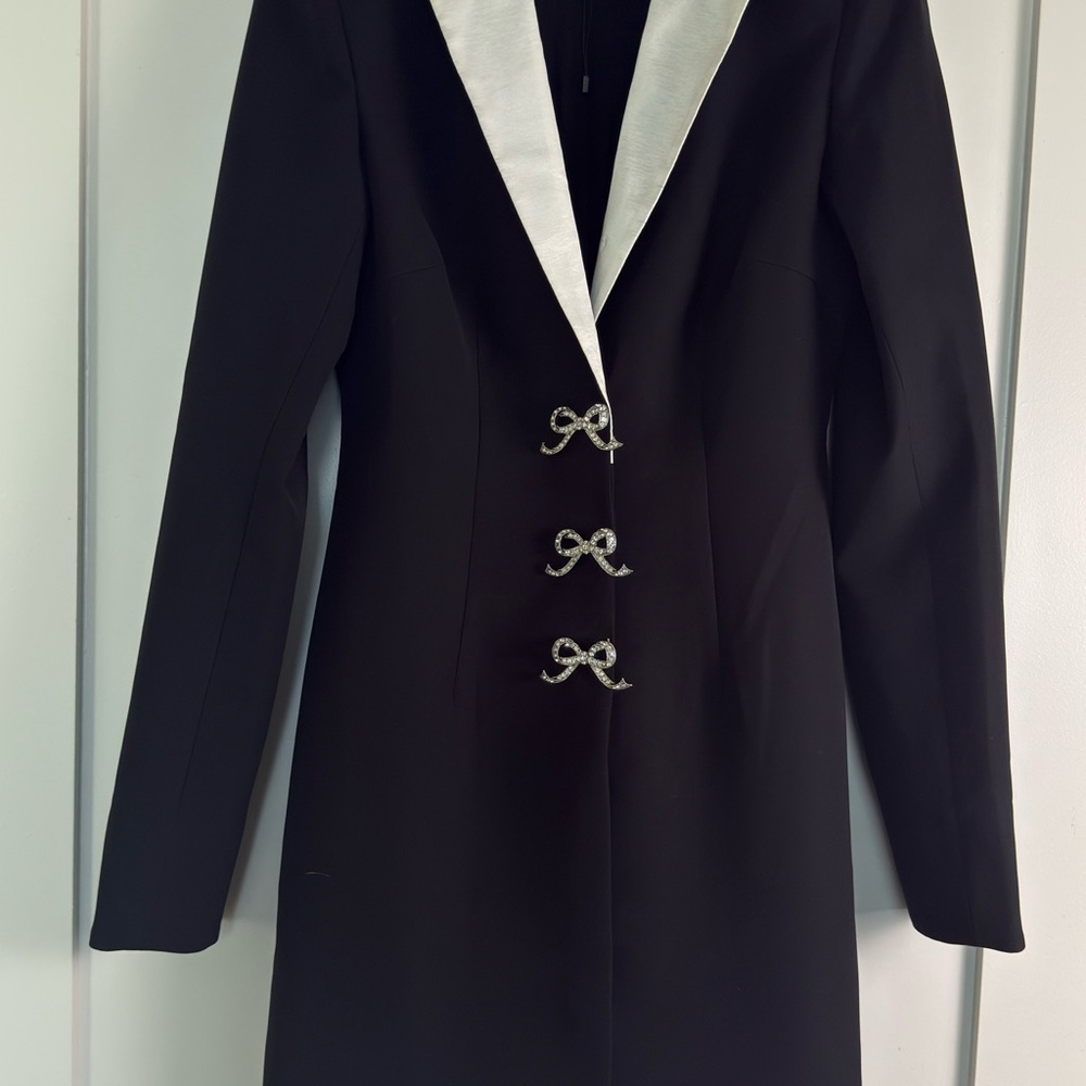 Elegant Black and White Women's dress